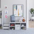 Tyler Kids Dove Gray 5-Cube Bench