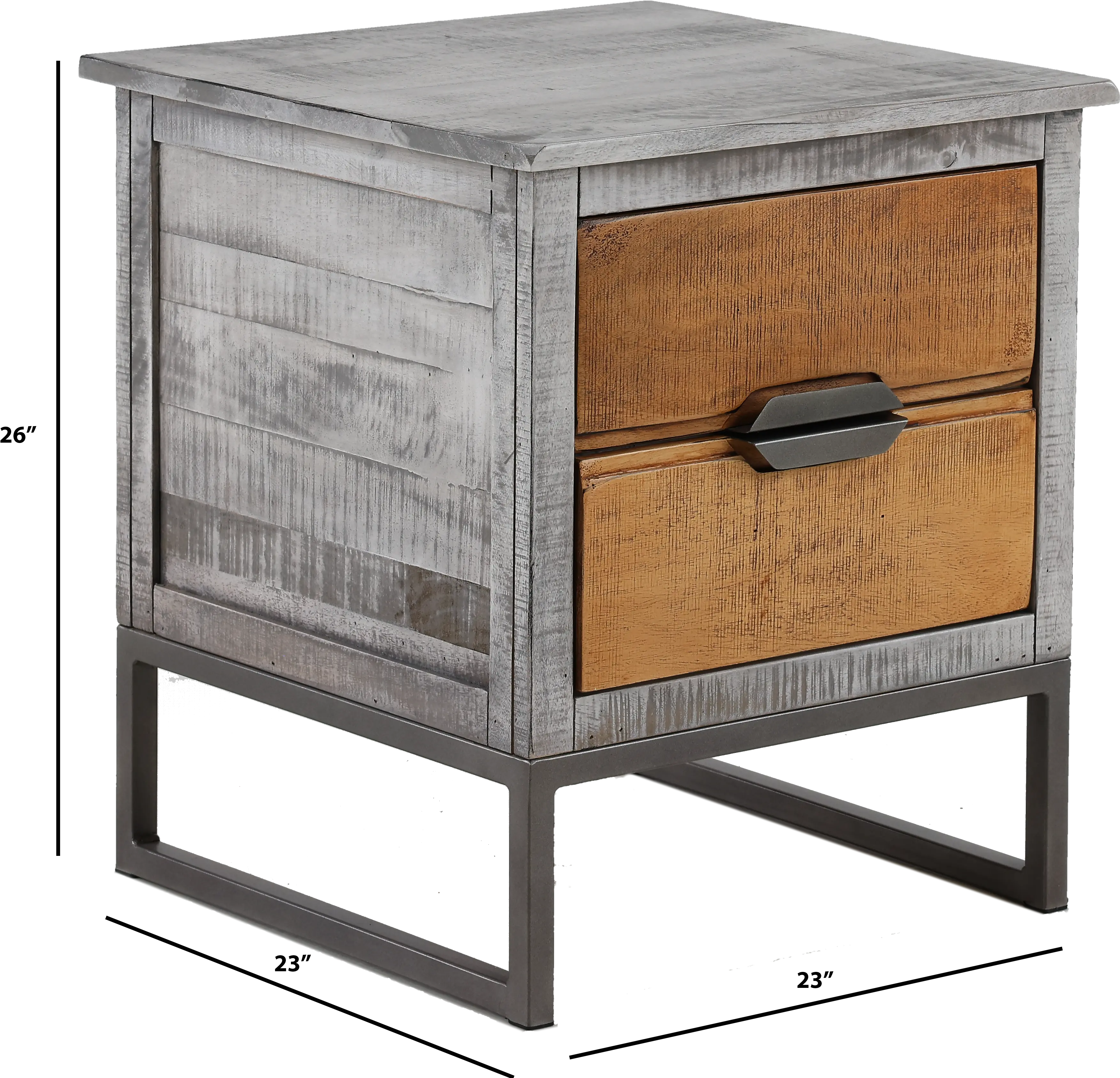 Mita Natural Mango End Table-3