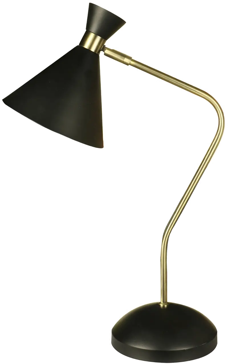 Antique Brass/Black Table Lamp