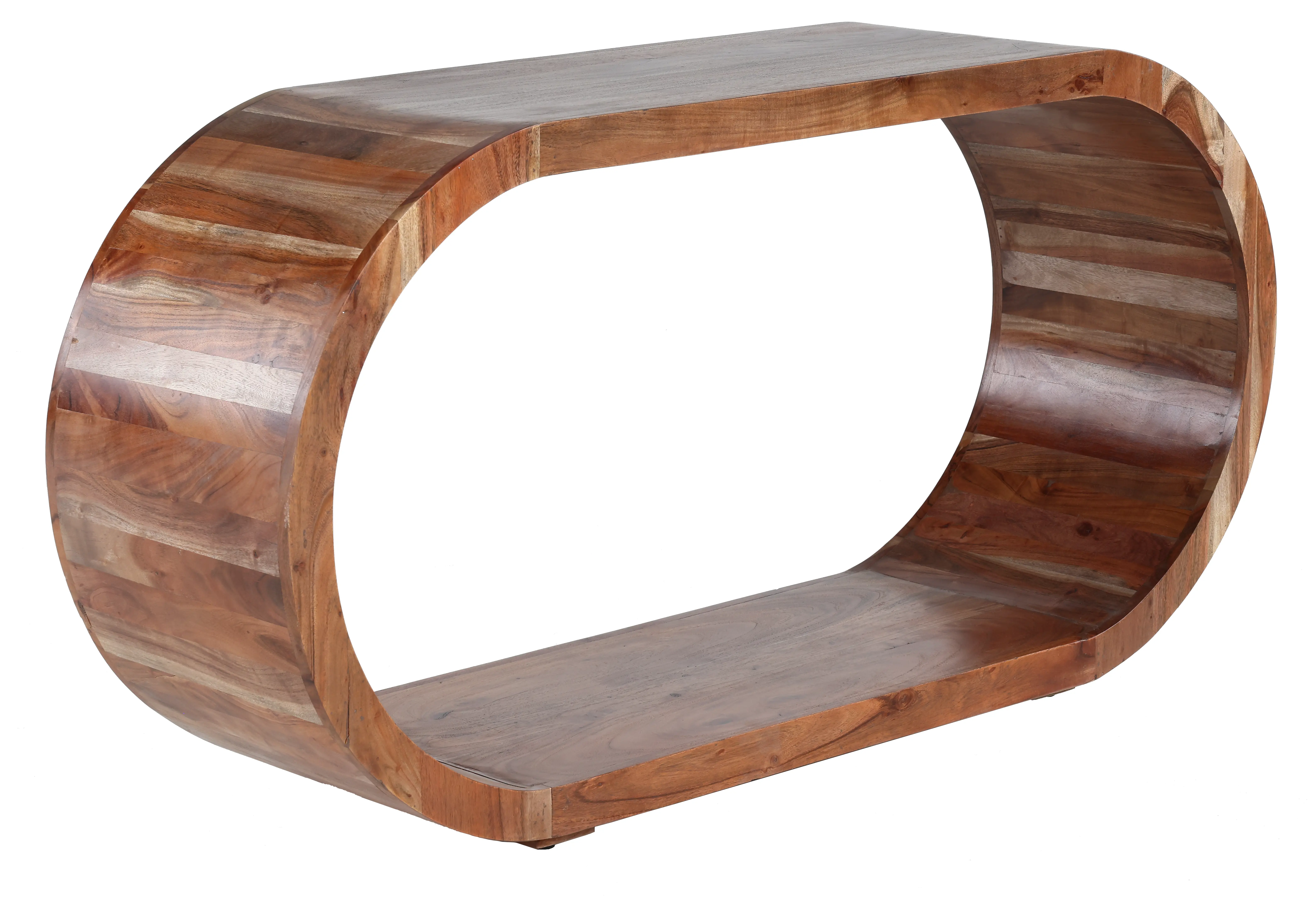 Ellipse Brown Console Table-1