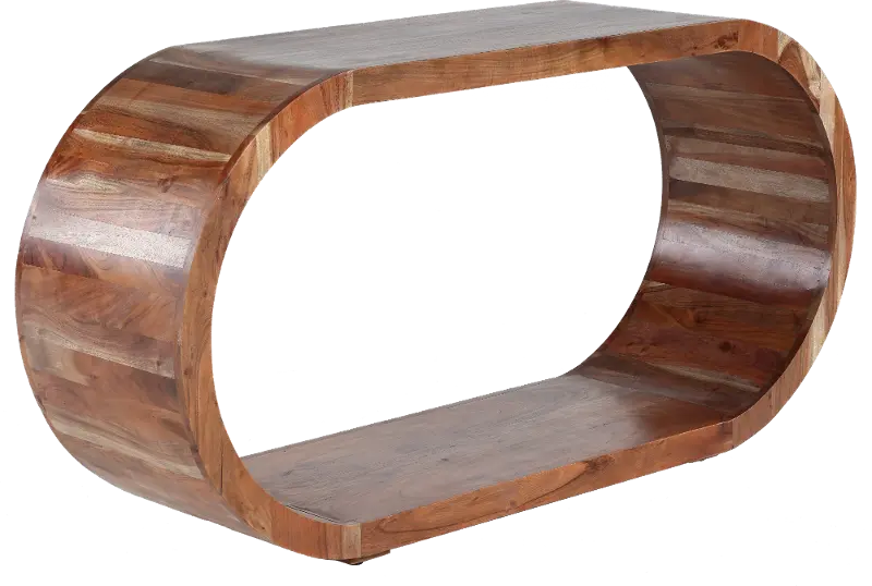 Ellipse Brown Console Table