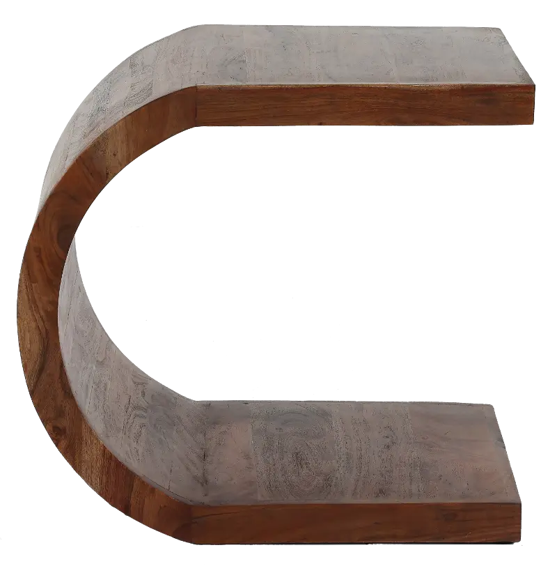 Ellipse Brown End Table