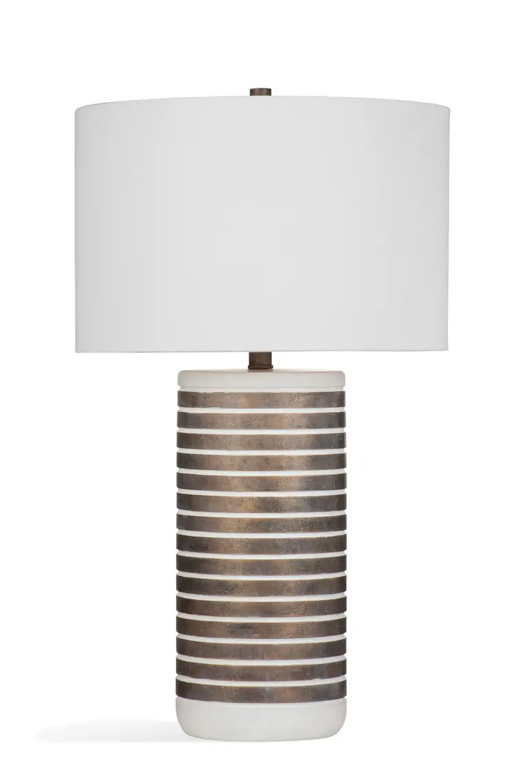 Makalu 27 White and Bronze Table Lamp-1