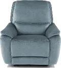 Capri Ocean Blue Power Recliner