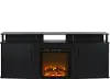 Carson Black Electric Fireplace TV Console