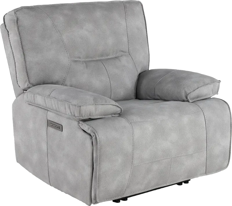 Spartacus Gladiator Sky Gray Power Recliner
