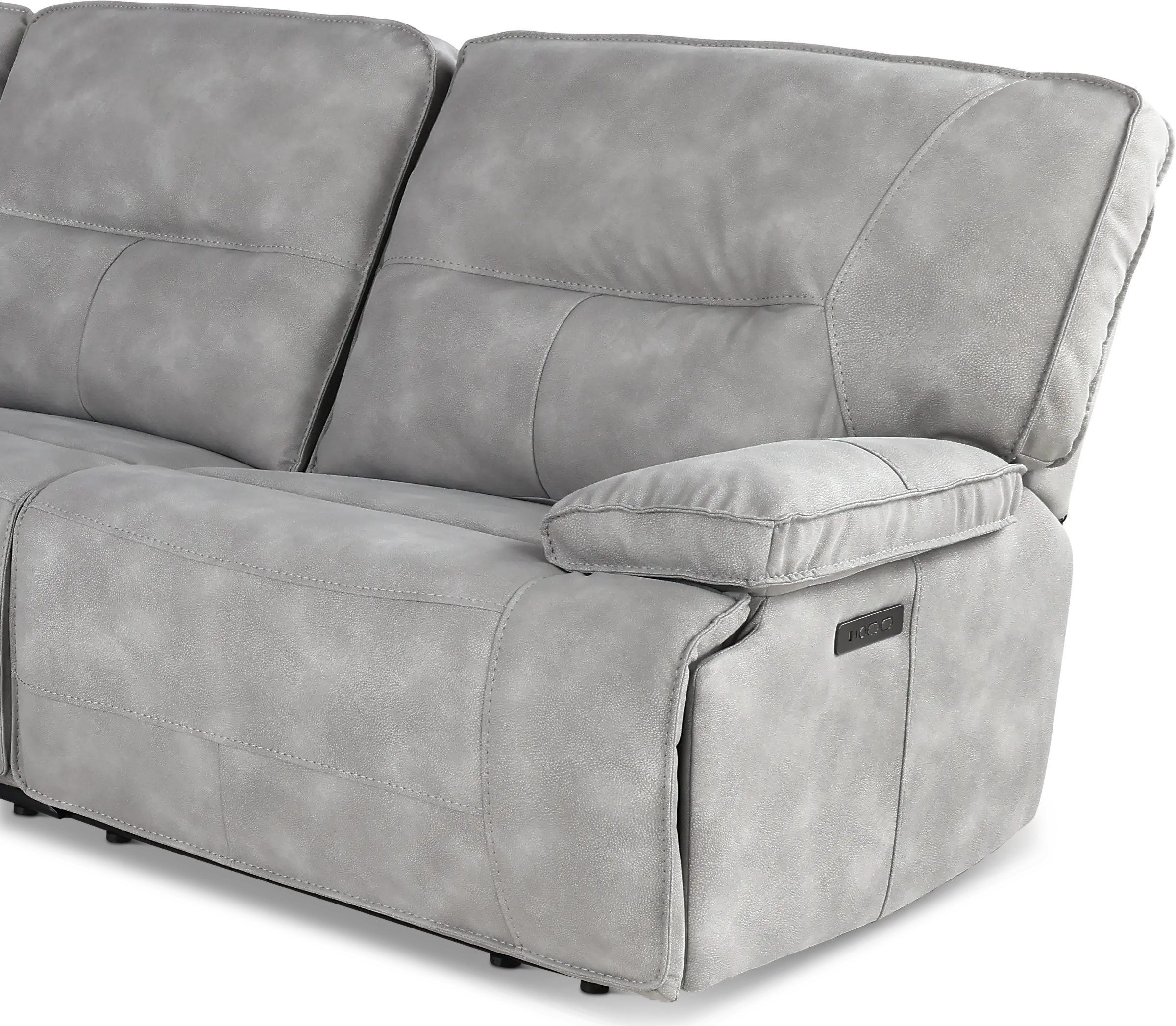 Spartacus Sky Gray 5-Piece Power Reclining Sectional-6