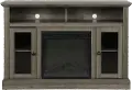 Chicago Transitional Medium Brown Electric Fireplace TV Console