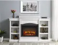 Lamont Transitional White Mantel Fireplace