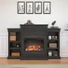 Lamont Transitional Black Mantel Fireplace