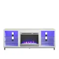 Lumina Modern White Fireplace TV Stand