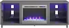 Lumina Modern Graphite Gray Fireplace TV Stand
