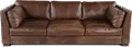 Utah Brown Leather Sofa