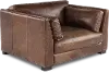 Utah Brown Leather Maxi Chair