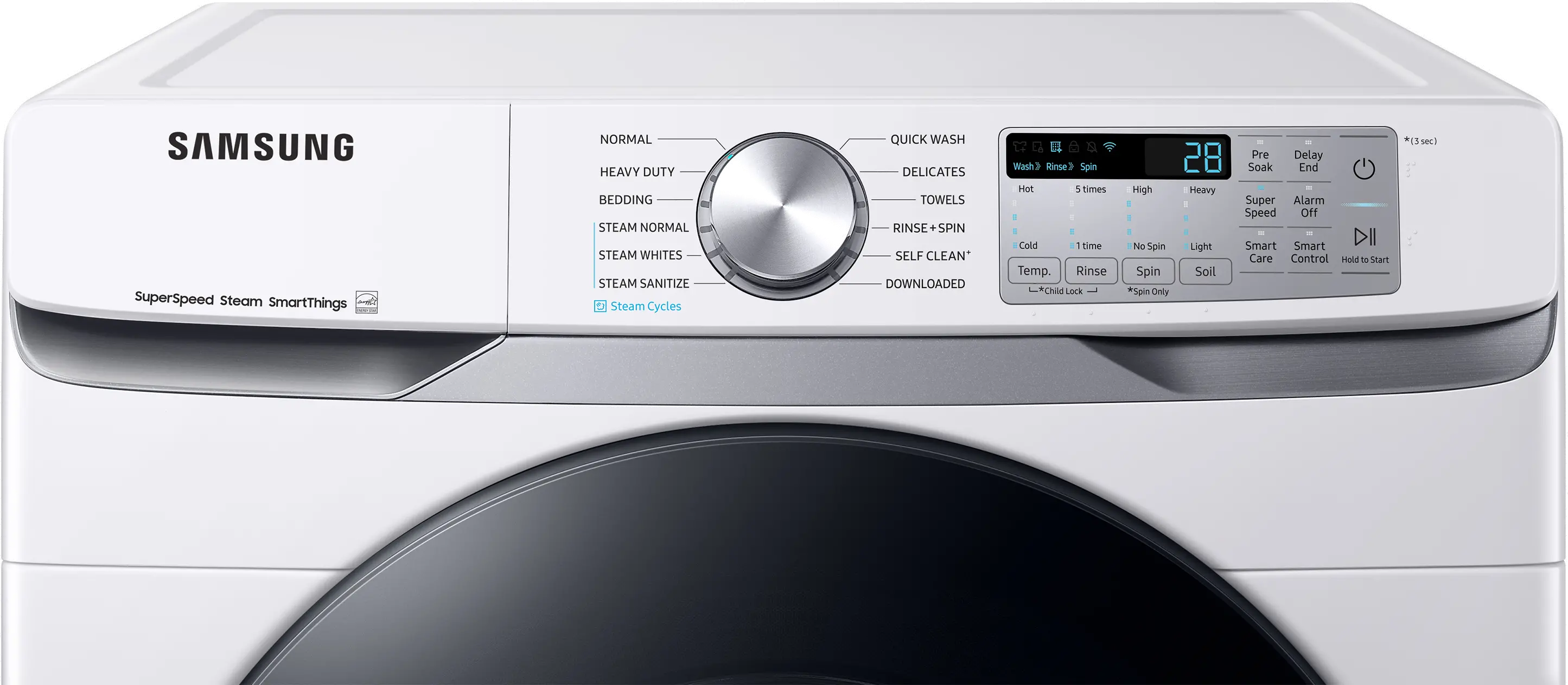 WF45B6300AW Samsung 4.5 cu ft Front Load Washer - White, 45B6300-3