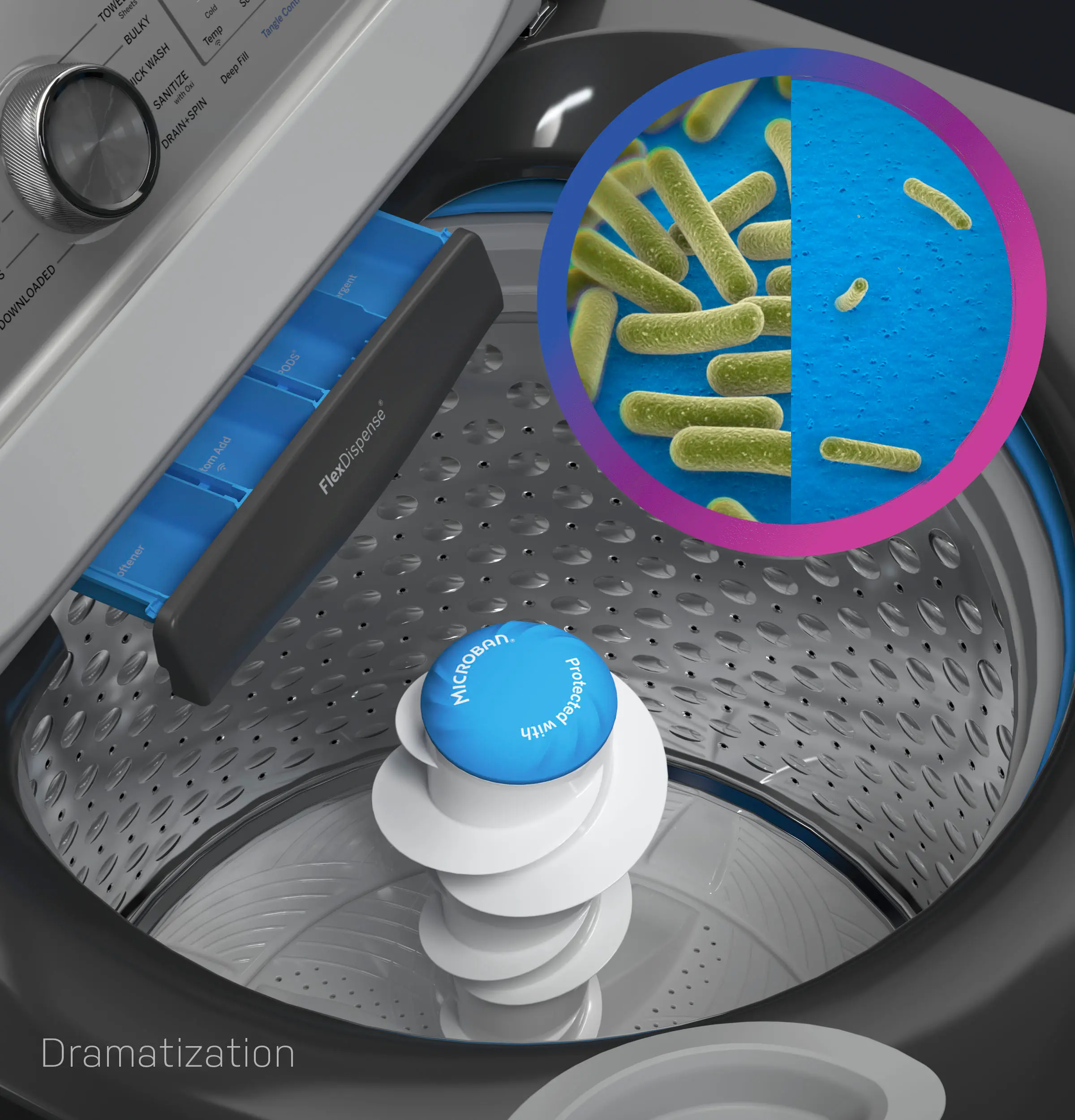 PTW605BPRDG GE Profile Top Load Washer - Diamond Gray PT605BPRG-5