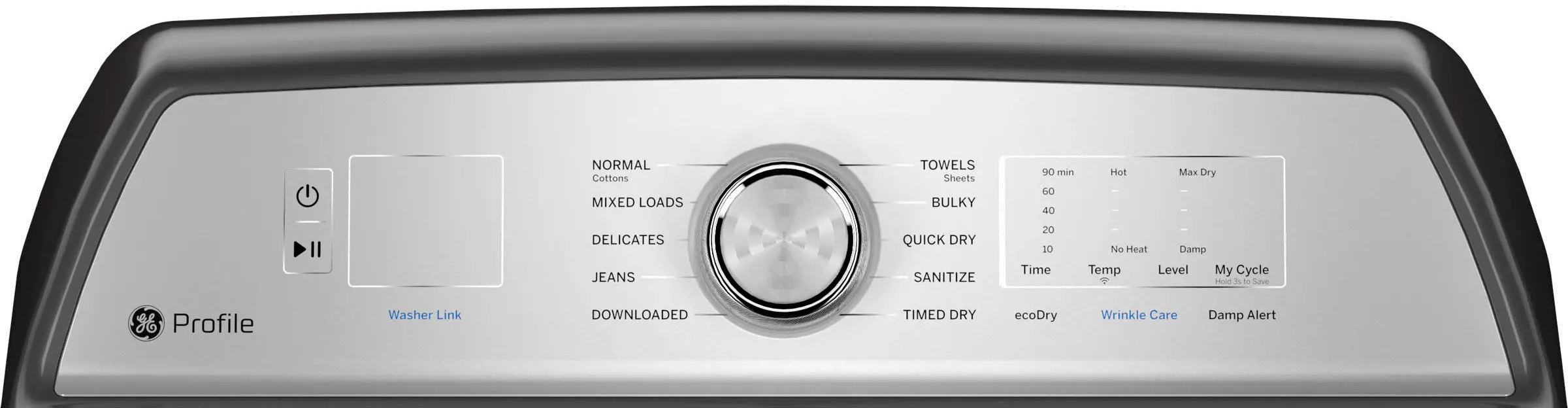 PTD60GBPRDG GE Profile Gas Dryer - 7.4 cu ft Diamond Gray PT60BPR-2