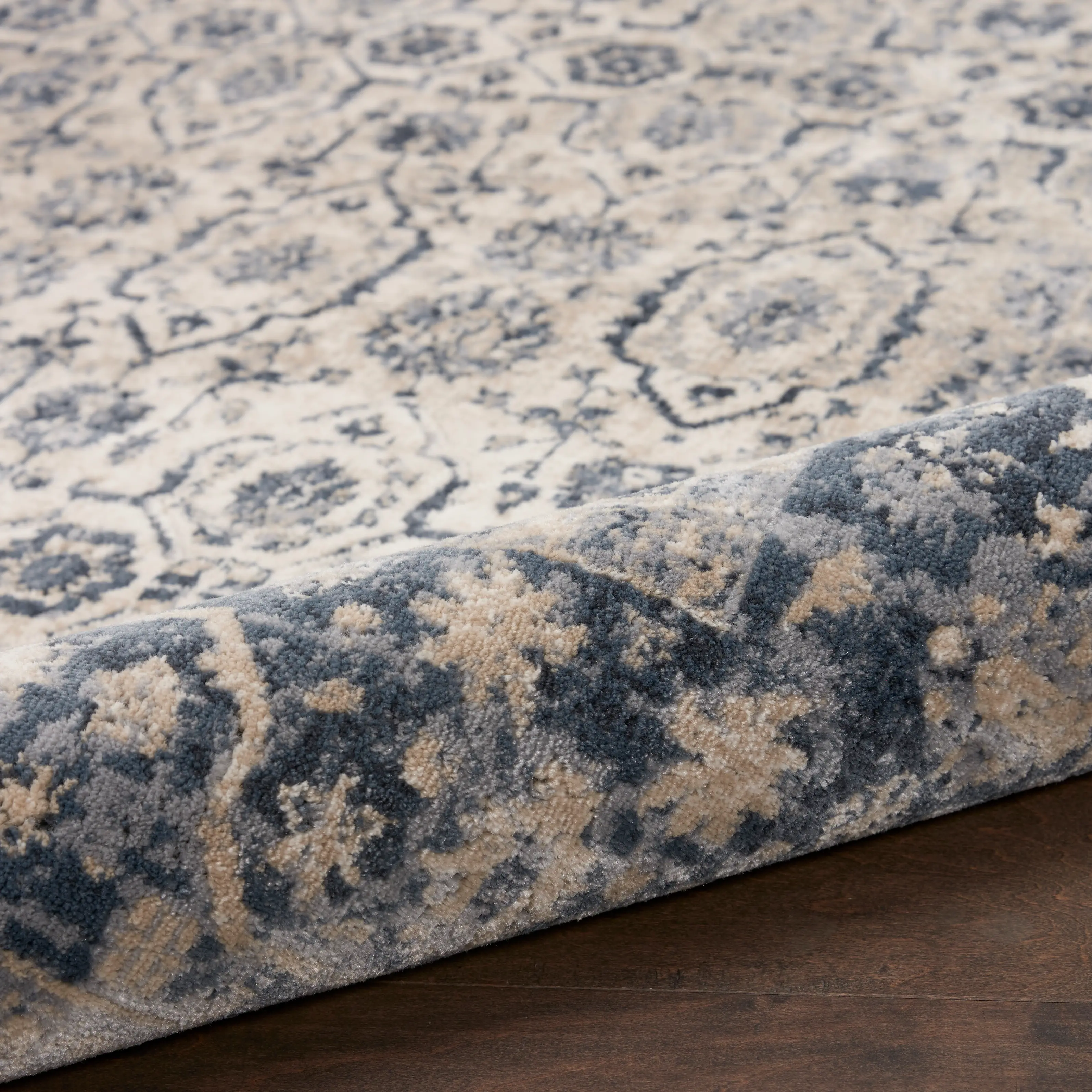 MAI04IVBLU-5X8 Malta 5 x 8 Vintage Blue Area Rug-2