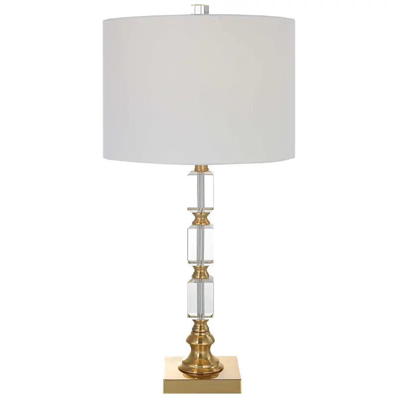 Stacked Crystal Brass 15