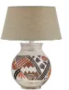 H6759UA/HYDROCAL-LMP 28  Hydrocal Southwestern Table Lamp