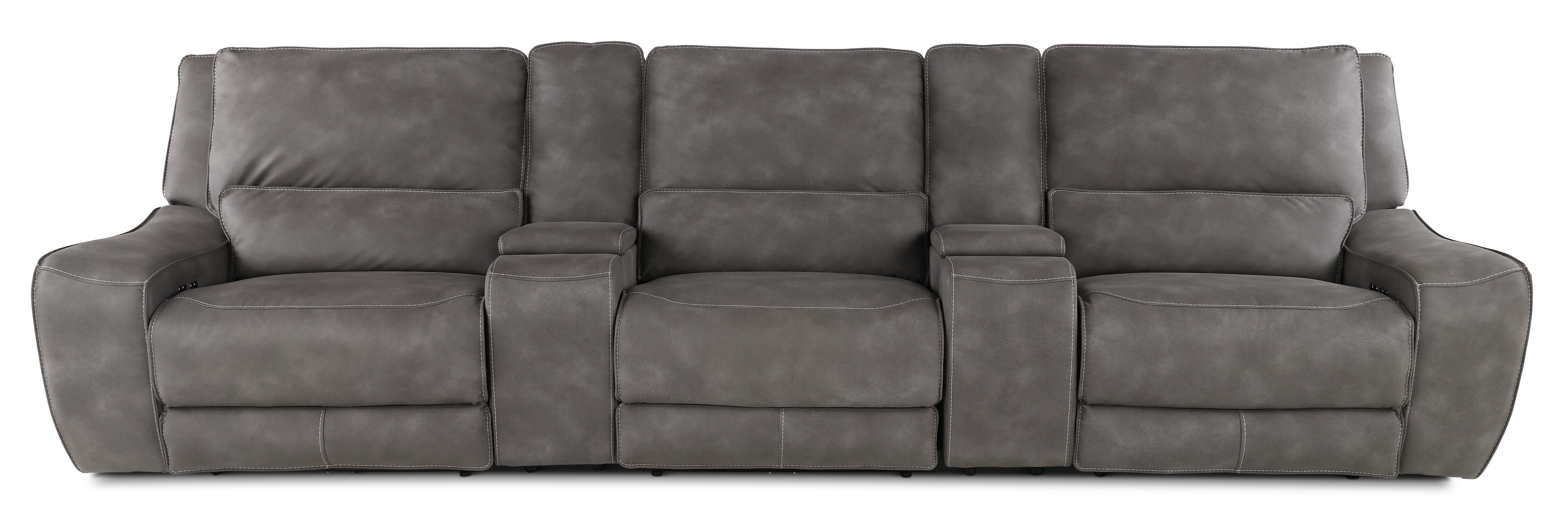 Sauvage Charcoal Gray Power Reclining Home Theater Sectional-1