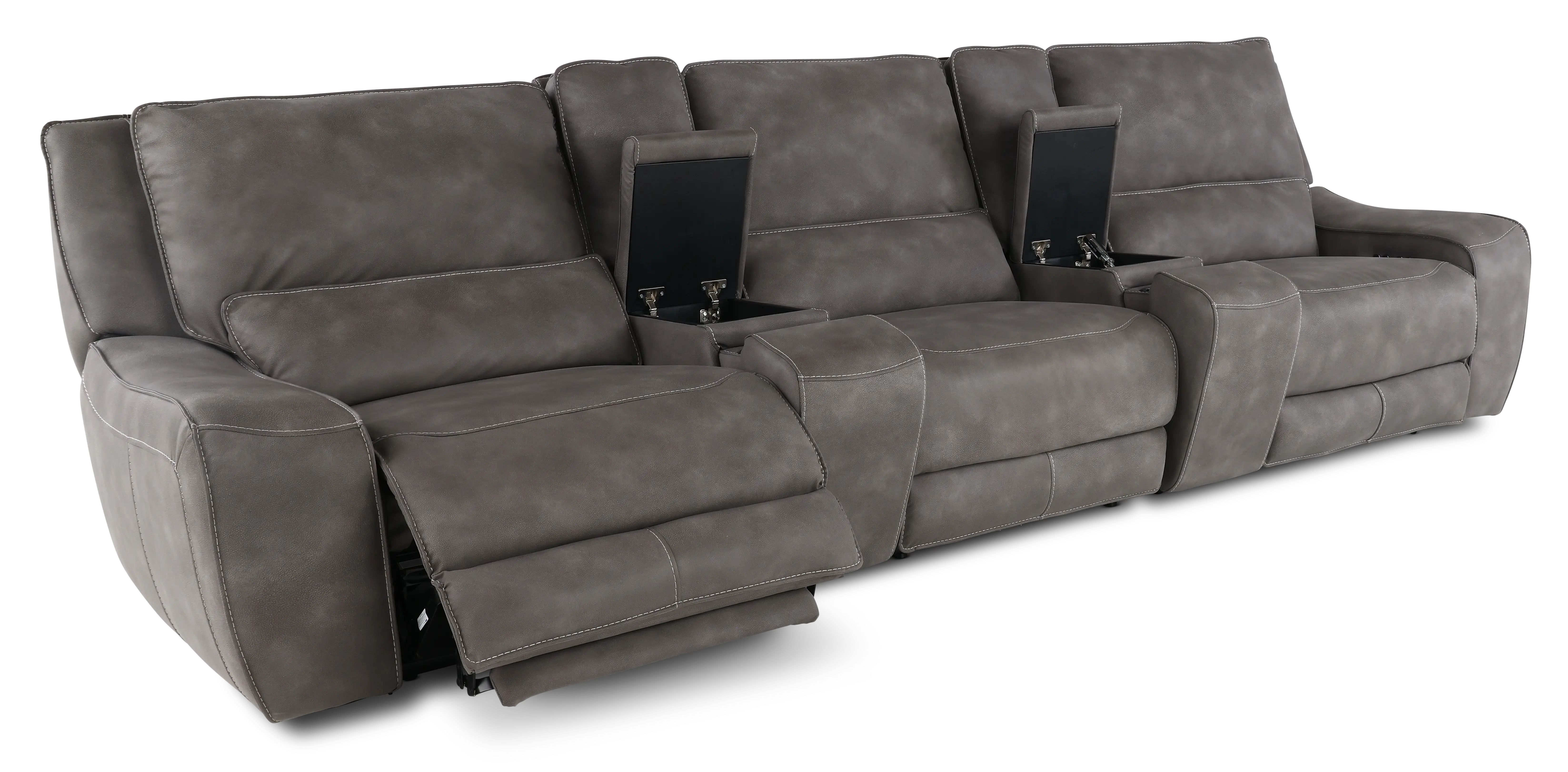 Sauvage Charcoal Gray Power Reclining Home Theater Sectional-5