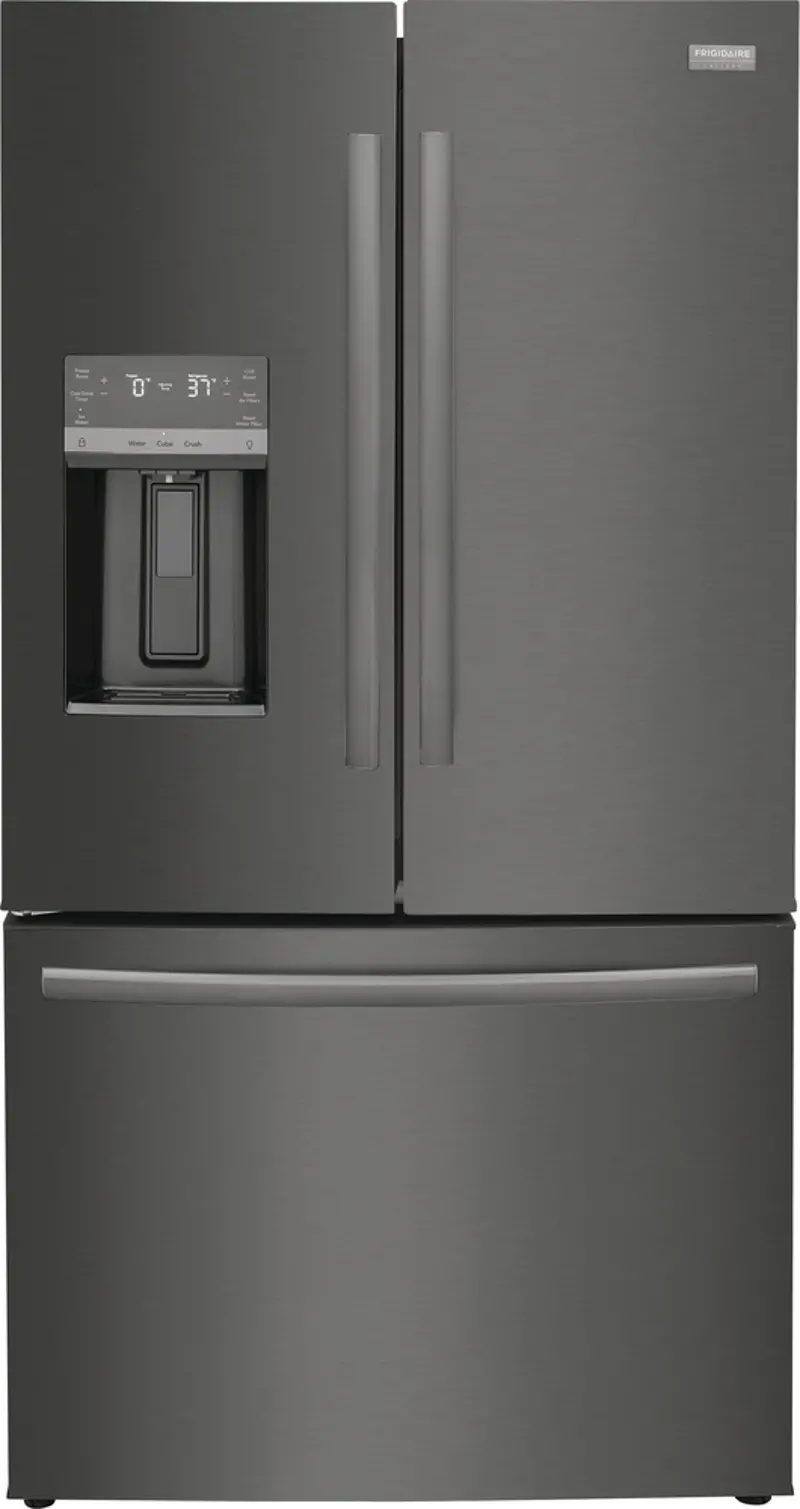 Frigidaire 22.6 cu ft French Door Refrigerator - Counter Depth Black Stainless Steel