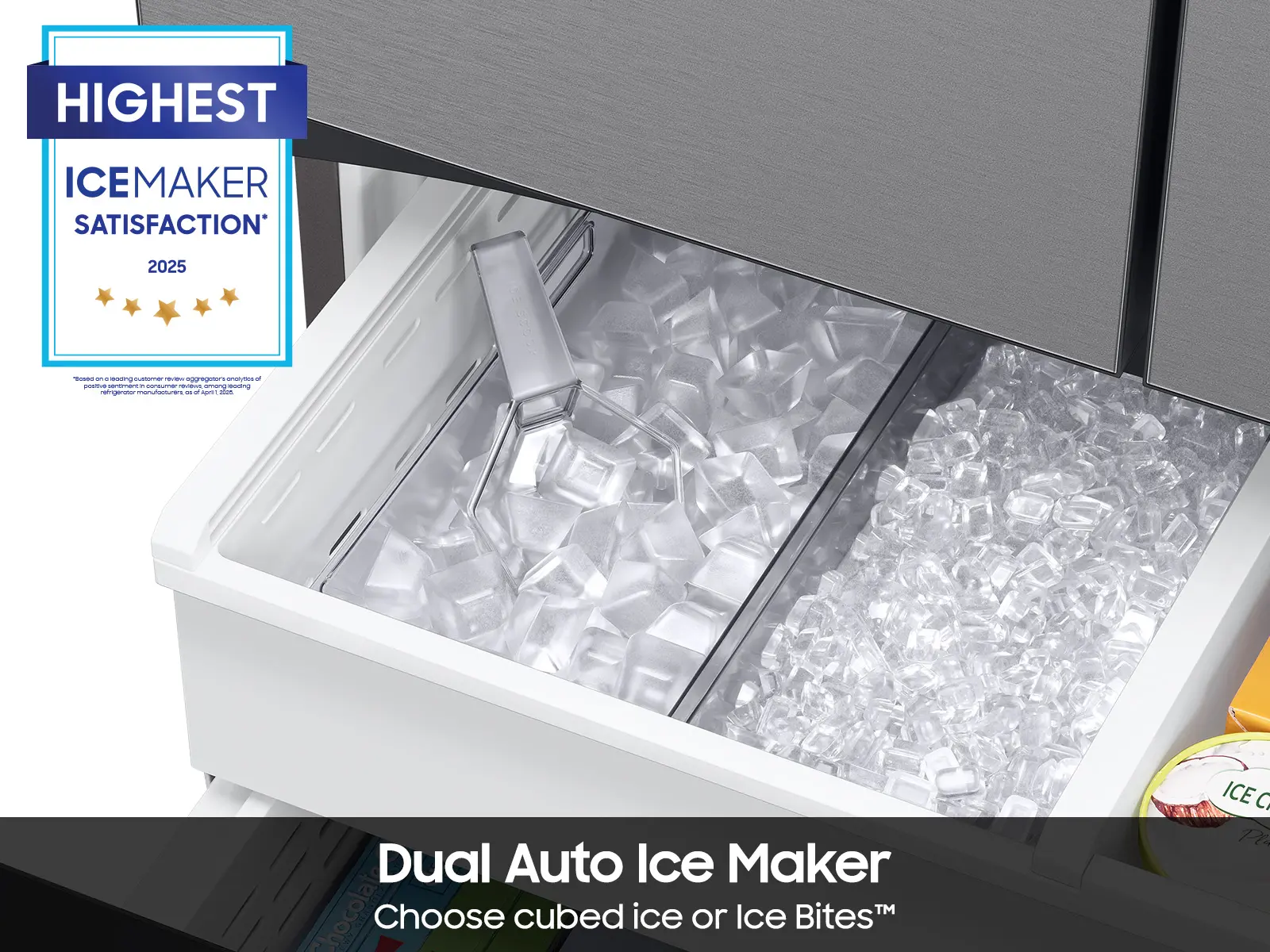 RF29BB8600QL Samsung Bespoke 29 cu ft 4 Door Refrigerator - Stainless Steel-3