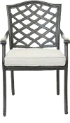 Halston Cream Dining Arm Chair