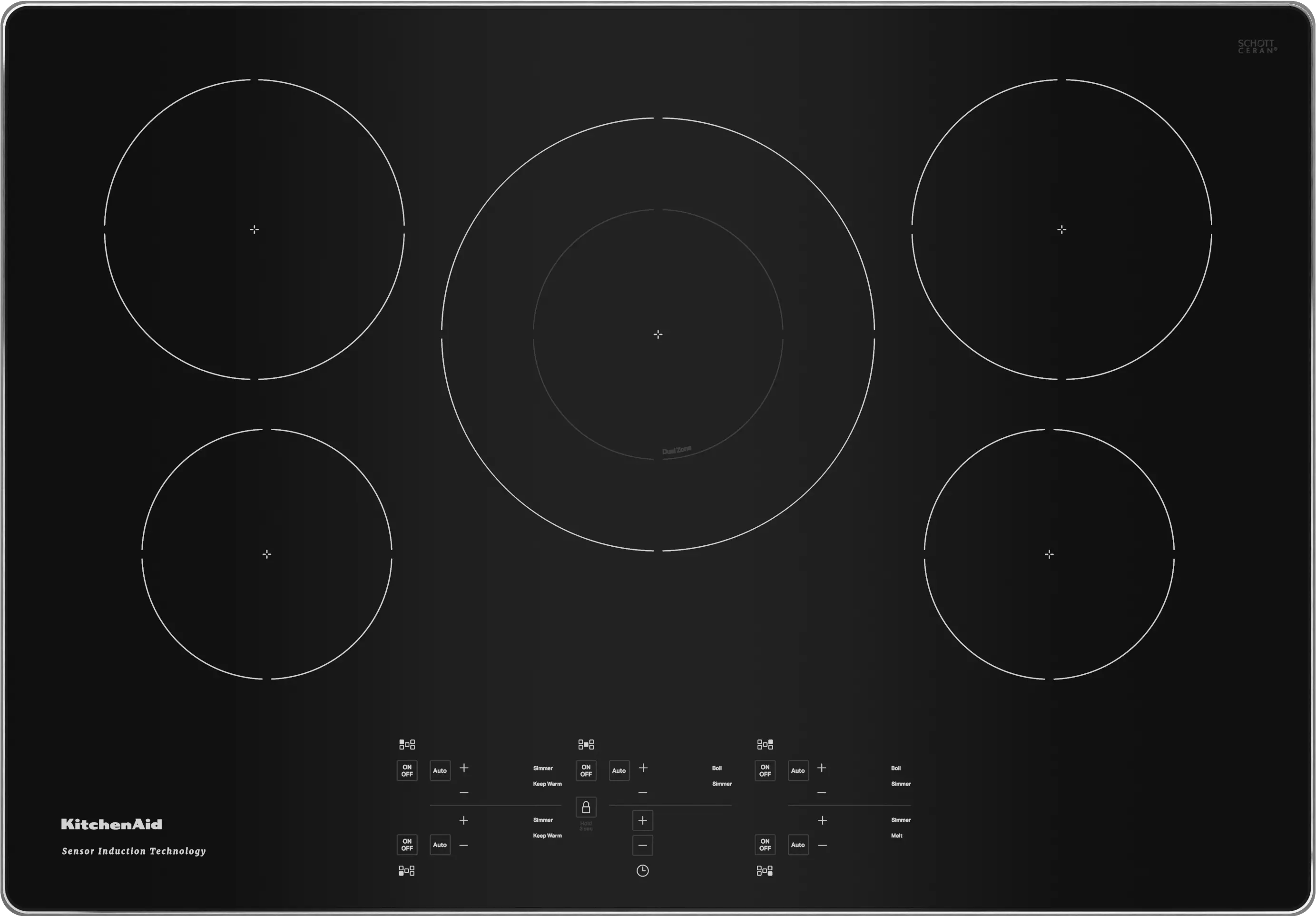 KCIG550JSS KitchenAid 30 Inch Induction Cooktop - Stainless Steel-1
