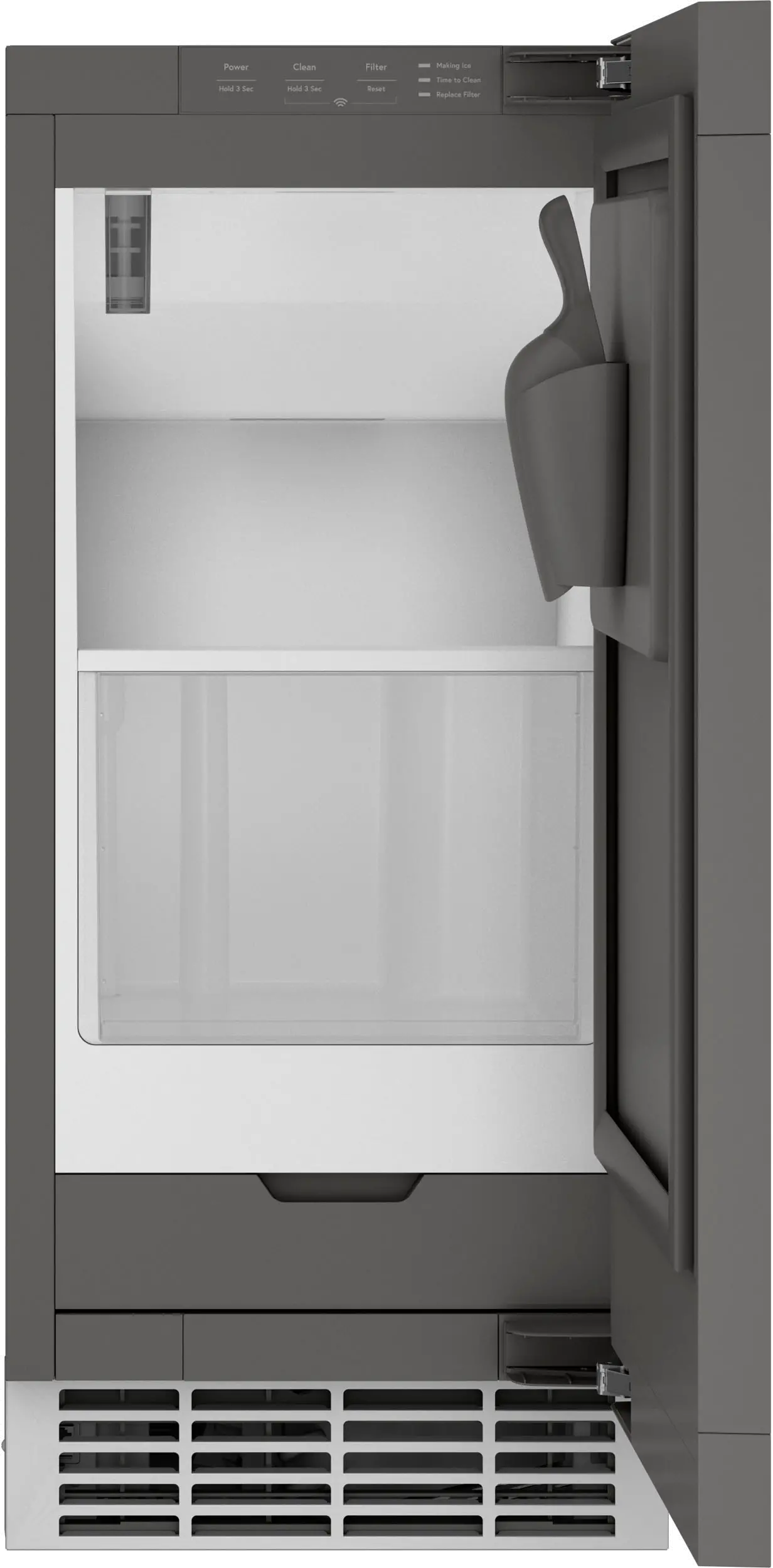 UNC15NPRII GE 15 Nugget Ice Maker - Panel Ready-2