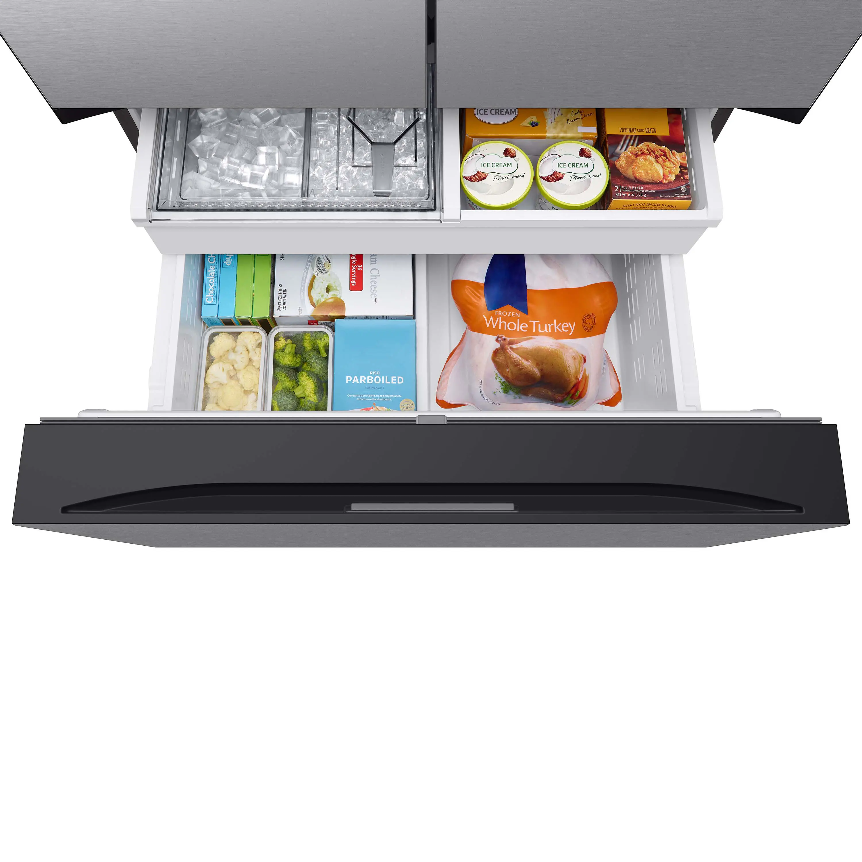 RF30BB6200QL Samsung Bespoke 30 cu ft French Door Refrigerator - Stainless Steel-11