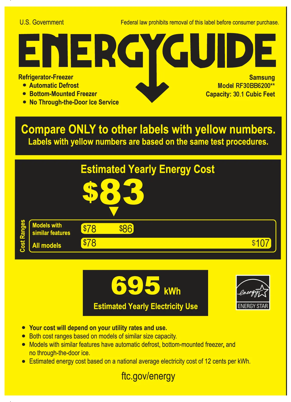 RF30BB6200QL Samsung Bespoke 30 cu ft French Door Refrigerator - Stainless Steel-17