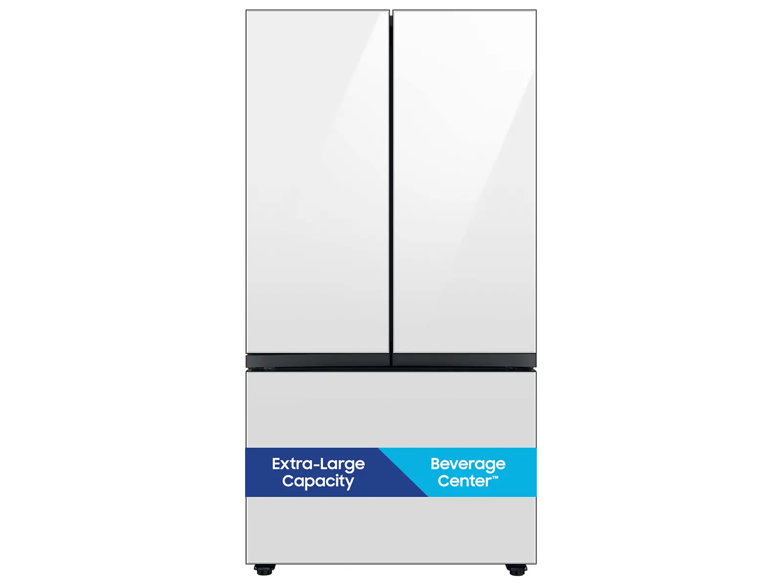 RF30BB660012 Samsung Bespoke AI 30 Cu Ft French Door Refrigerator – White Glass-2