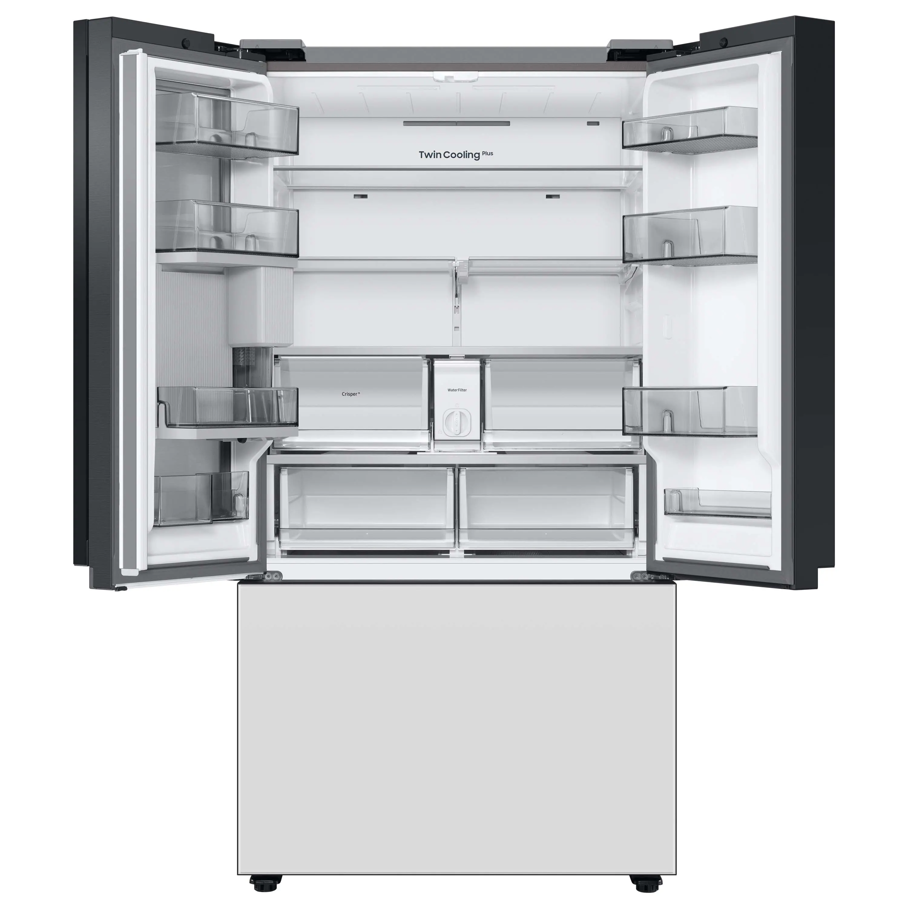 RF30BB660012 Samsung Bespoke AI 30 Cu Ft French Door Refrigerator – White Glass-6