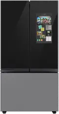 RF30BB6900AC Samsung Bespoke 30 cu ft French Door Refrigerator - Charcoal Glass
