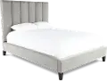 Avery Gray Queen Upholstered Bed