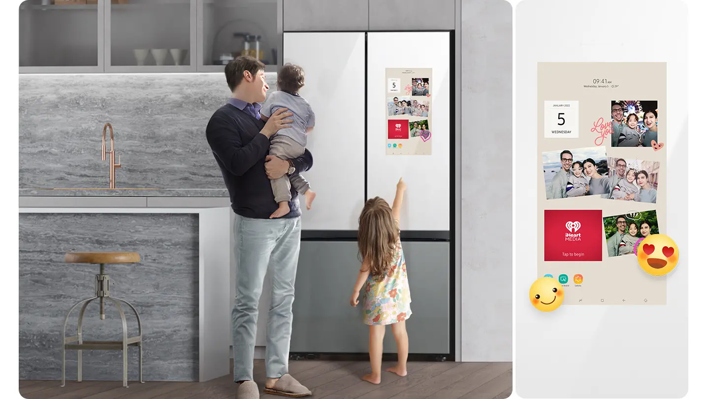 RF30BB69006M Samsung Bespoke 30 cu ft French Door Refrigerator - White/Gray Glass-14