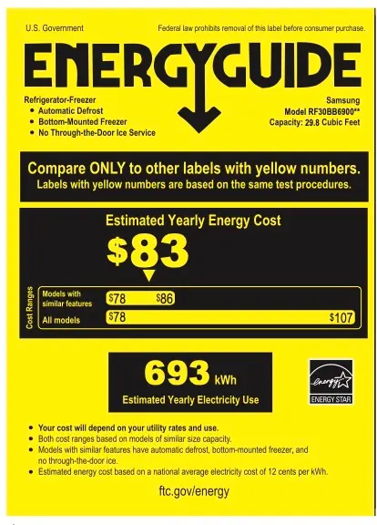 RF30BB69006M Samsung Bespoke 30 cu ft French Door Refrigerator - White/Gray Glass-17