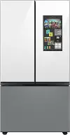 RF30BB69006M Samsung Bespoke 30 cu ft French Door Refrigerator - White/Gray Glass
