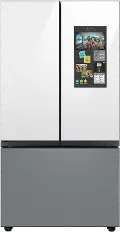 RF30BB69006M Samsung Bespoke 30 cu ft French Door Refrigerator - White/Gray Glass