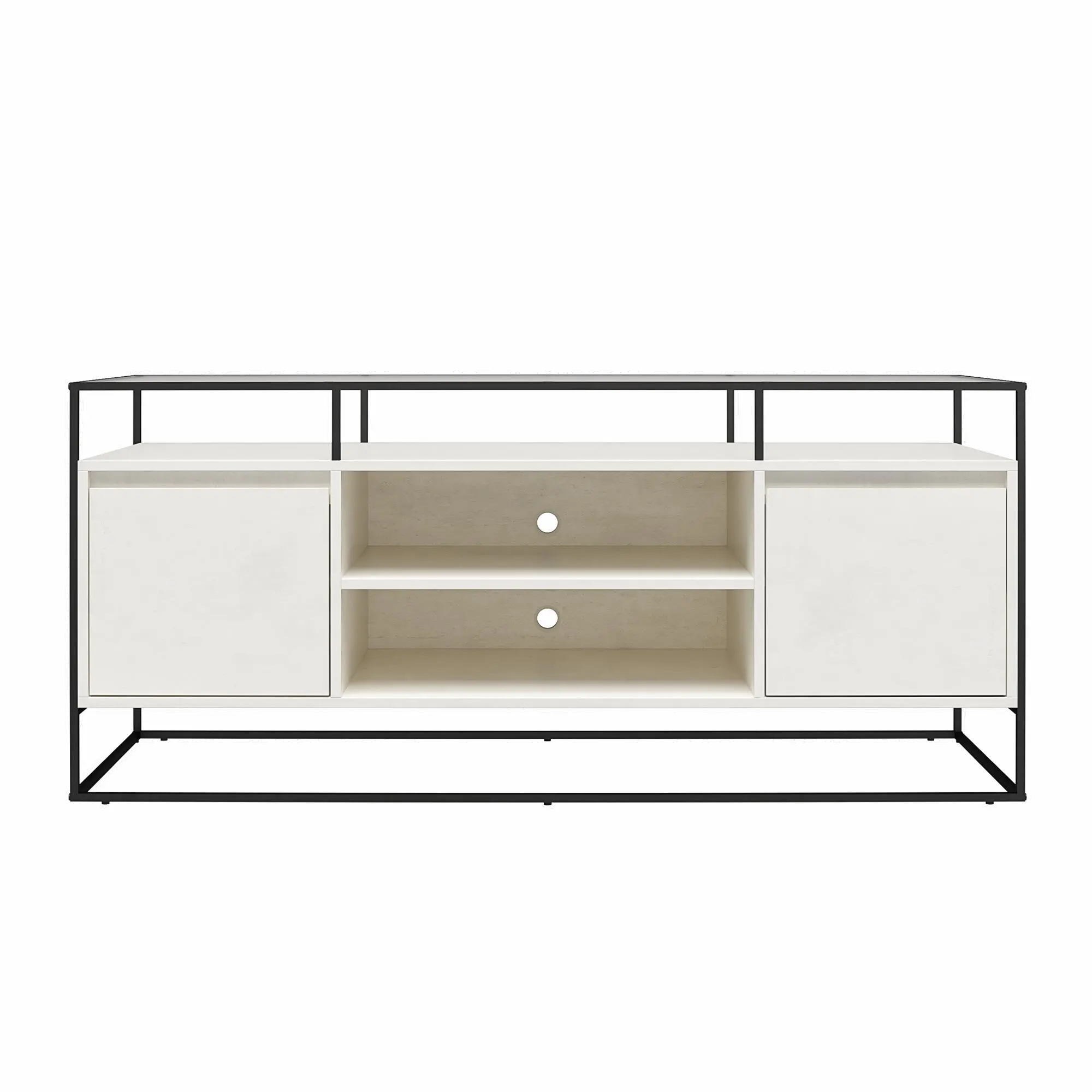 Camley White 54 TV Stand-3
