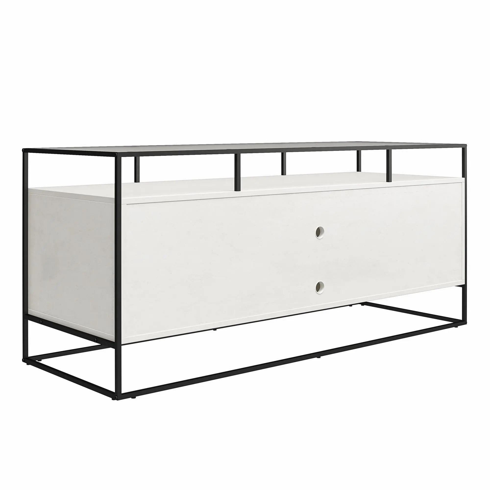 Camley White 54 TV Stand-4