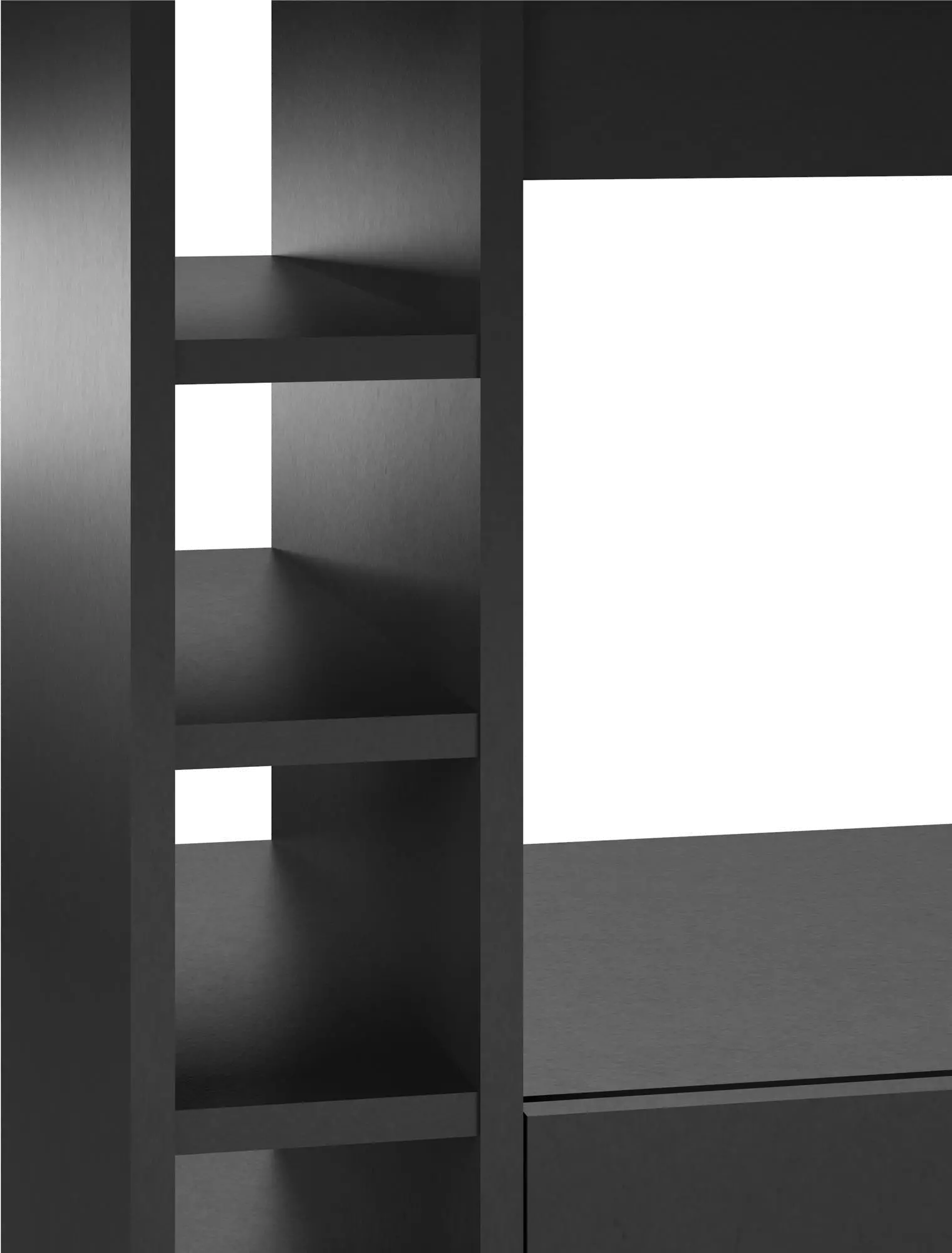 Williams Black Kitchen Cart-5
