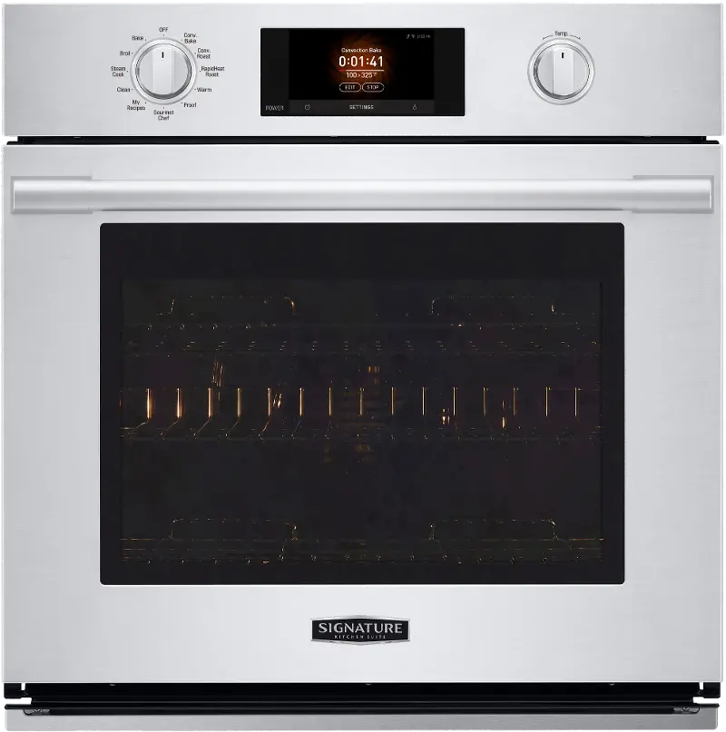 LG Signature Kitchen Suite 4.7 Cu Ft Single Wall Oven with Steam-Combi - Stainless Steel