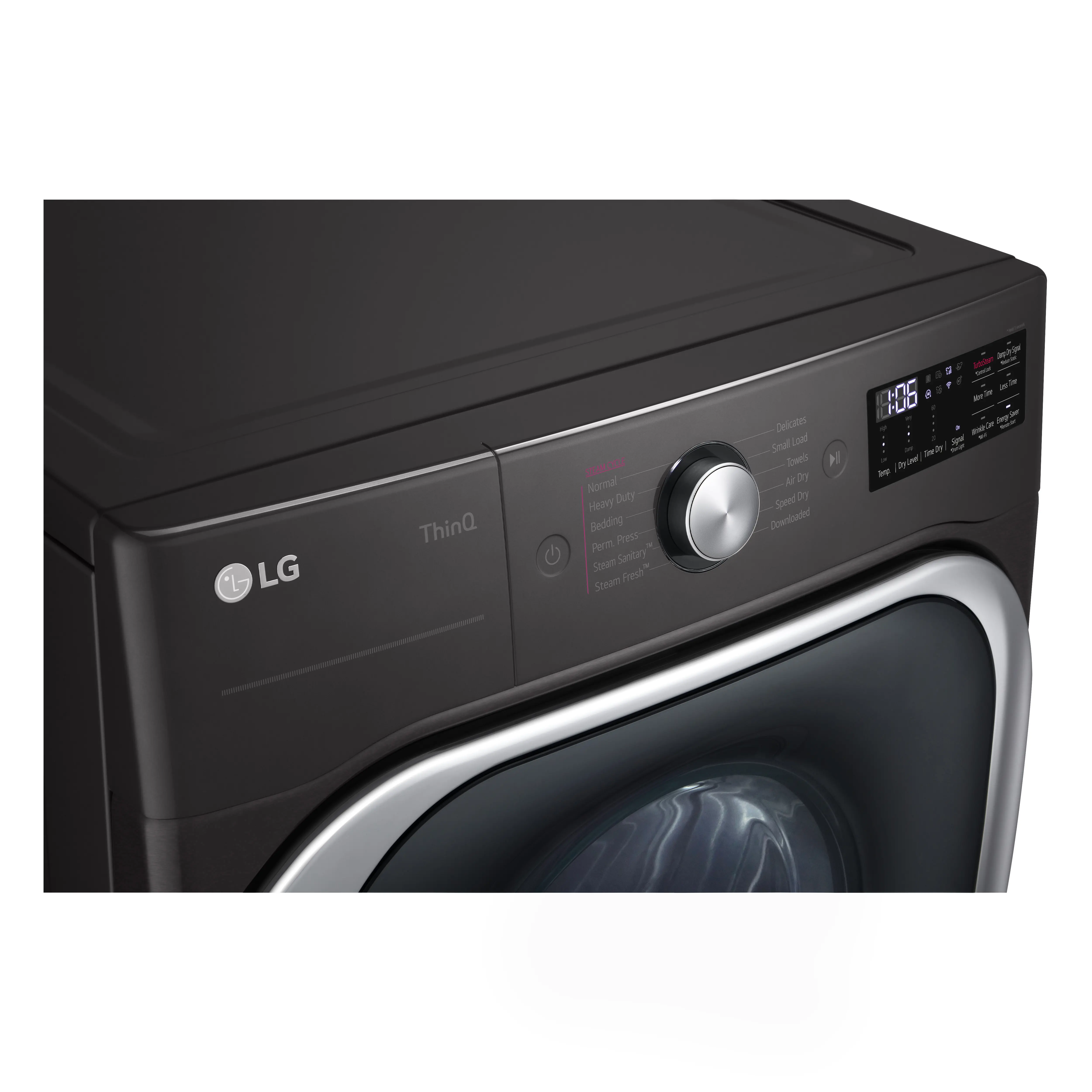 DLEX8900B LG 9 cu ft Electric Dryer - Black Steel 8900B-5