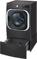 WDP5B LG 29 Inch Washer and Dryer Pedestal - Black Steel
