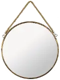 Bronze Metal Round Mirror