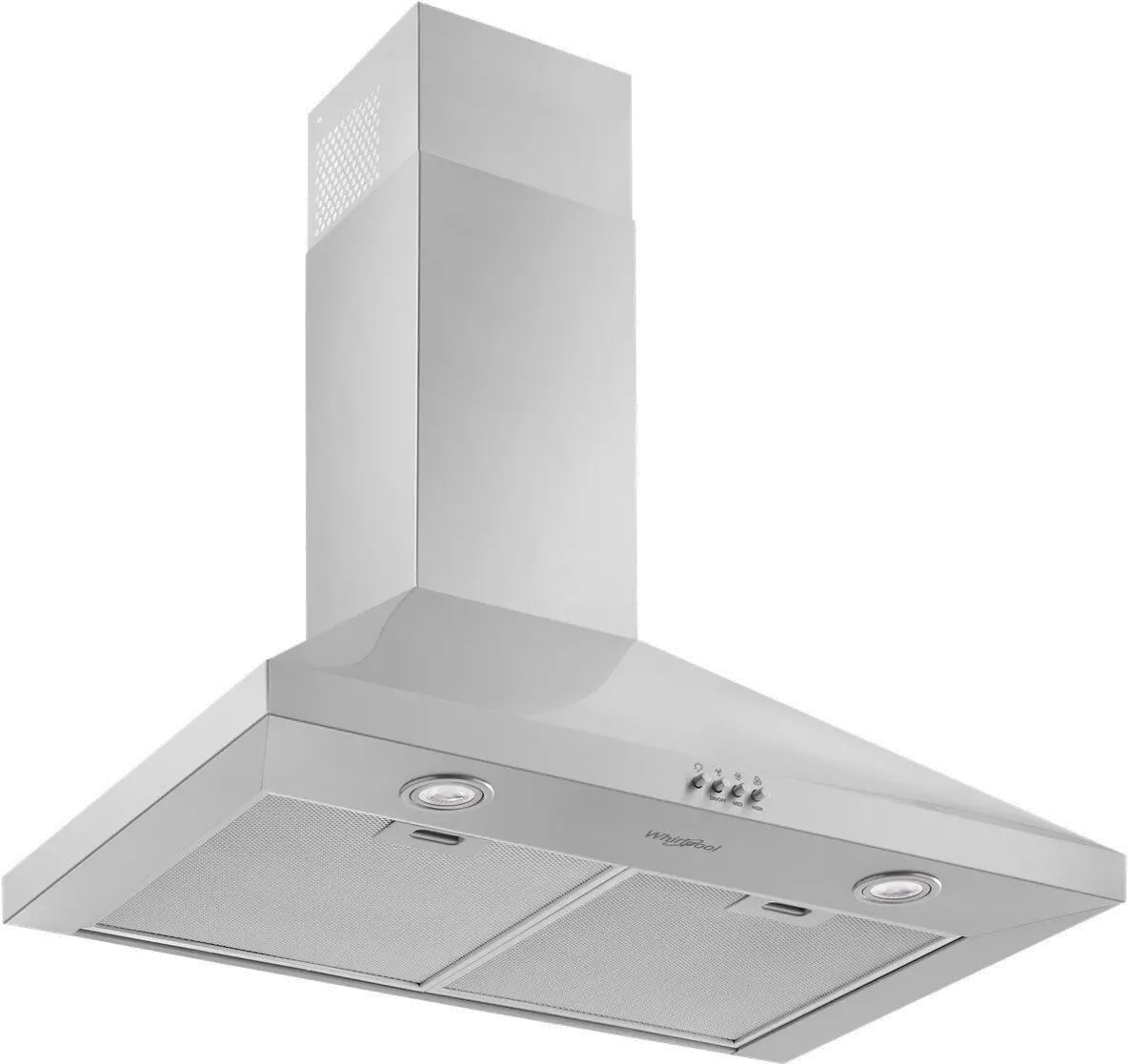 WVW53UC0LS Whirlpool 30 Inch Wall Mount Chimney Hood - Stainless Steel-5