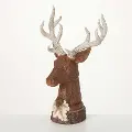 Mahogany Stag Tabletop Bust